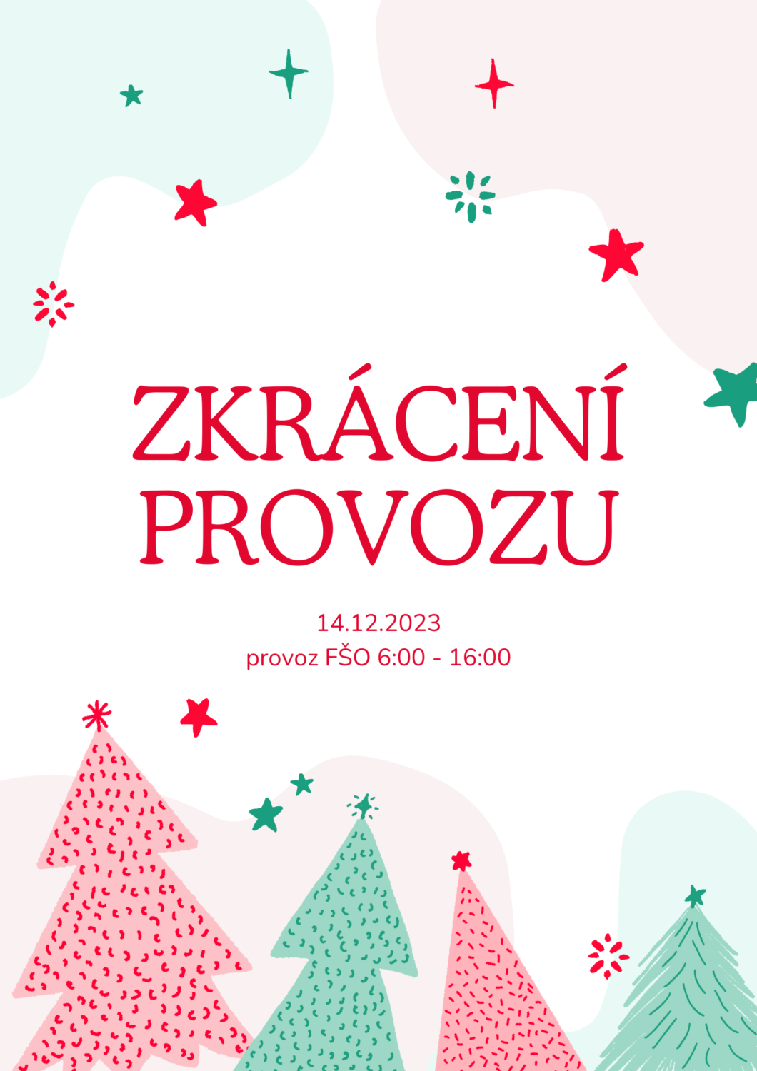 Zkrácení provozu