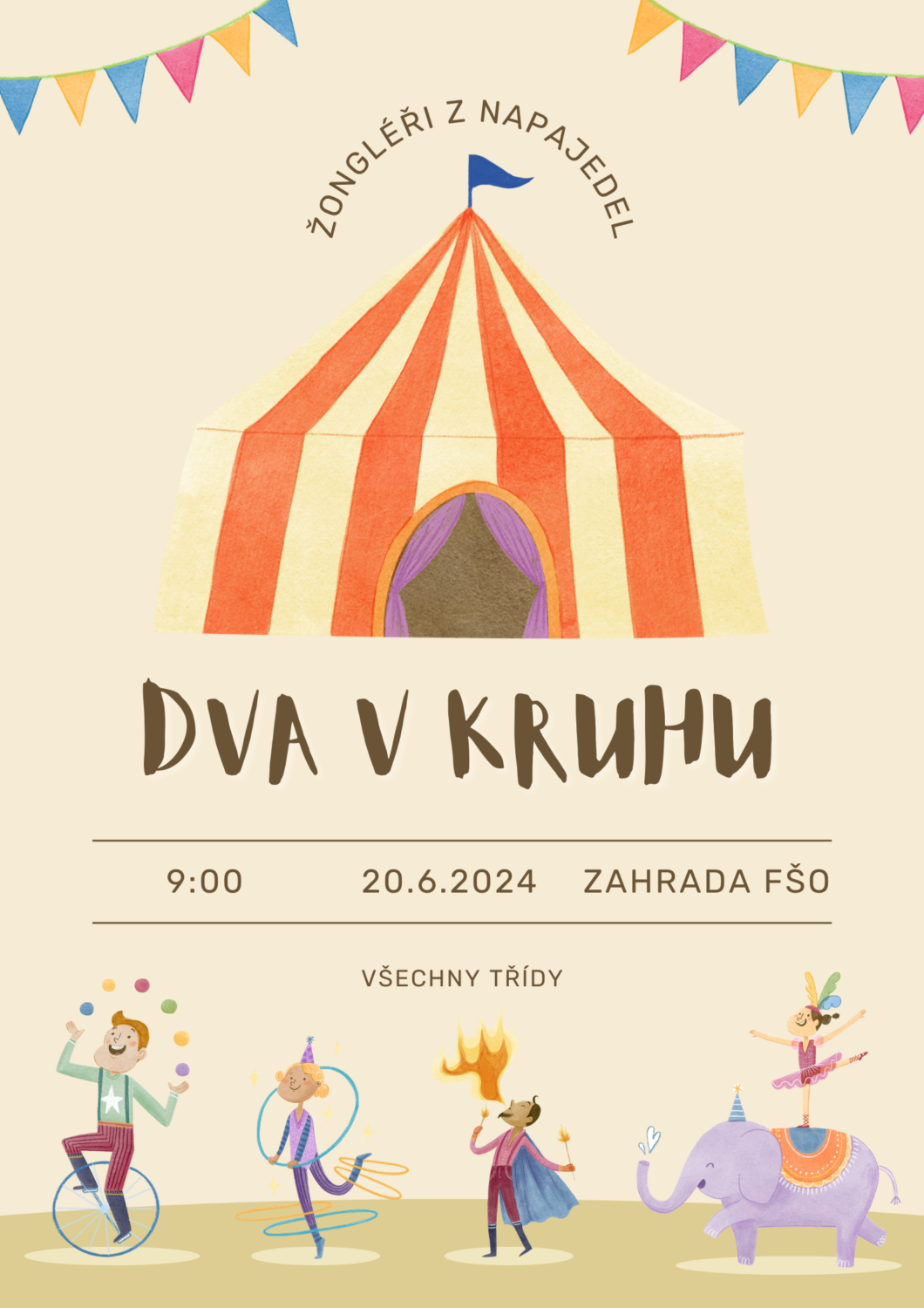 Dva žongléři v kruhu